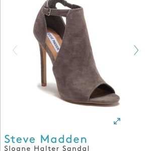 Steve Madden halter sandal grey suede 5.5